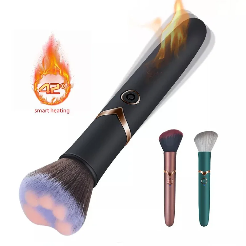 

Makeup Brush Bullet Vibrator with Heating Function Dildo G-Spot Vagina Clitoral Stimulator AV Magic Wand Masturbator Sex Toys 18