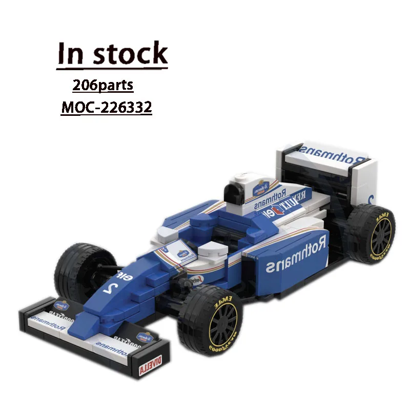 

FMOC-226332W16 Formula Racing Sports Car Building Block Model 206 PartsMOC Creative Boy Kids Birthday Building Blocks Toy Gift