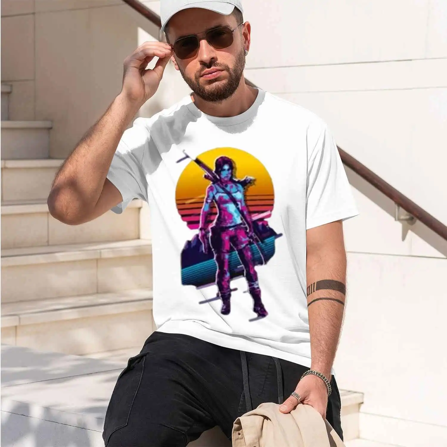 Tomb - Lara Croft *80s Retro* T-Shirt custom t shirt t-shirts man mens plain t shirts 2026 New Model
