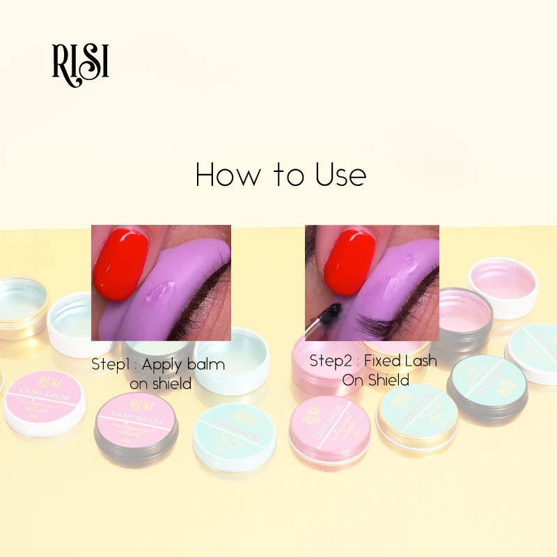 Free Wholesale Strong Sticky Lash Lift Balm Eyelash Lift Glue Wax No Irritating Lash Lift Glue Balm Korea LAMI Glue Balm