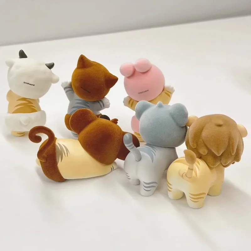 แมว Kawaii Originality อินเทรนด์เล่น Flocking กล่องตาบอดเครื่องประดับวันหยุดของขวัญ Action Figure ของเล่น