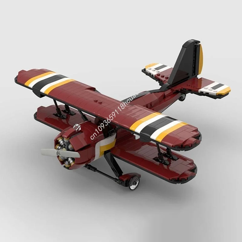 669 elementów MOC WAKO CRIMSON HAWK Model Lotniska Miejskiego Klocki Konstrukcyjne Zabawka Architektura Składanie Prezent Świąteczny DIY Klocki Urodzinowe
