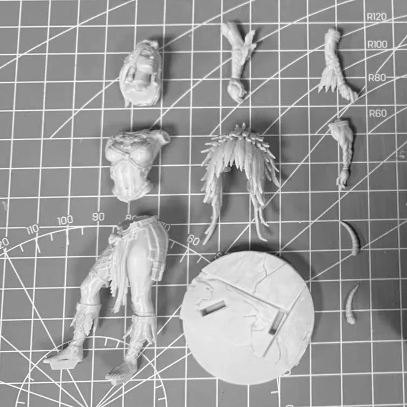 1/24 Figura in resina modello Kit Fantastica figura storica Sacerdote azteco GK Figurine non verniciate smontate Giocattoli