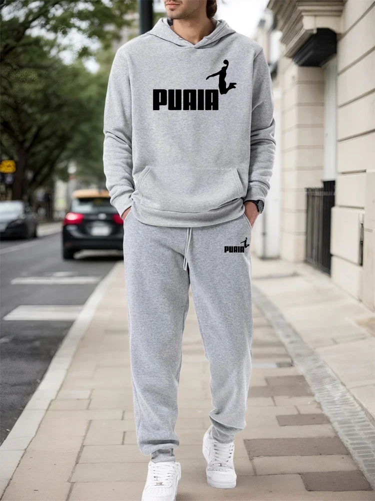 Men's Set/Hoodie/Pants 2026 Fall Winter Casual Sports Hooded Pullover & Sweatpants Urban Fashion Sportswear Outdoor Jogging Suit