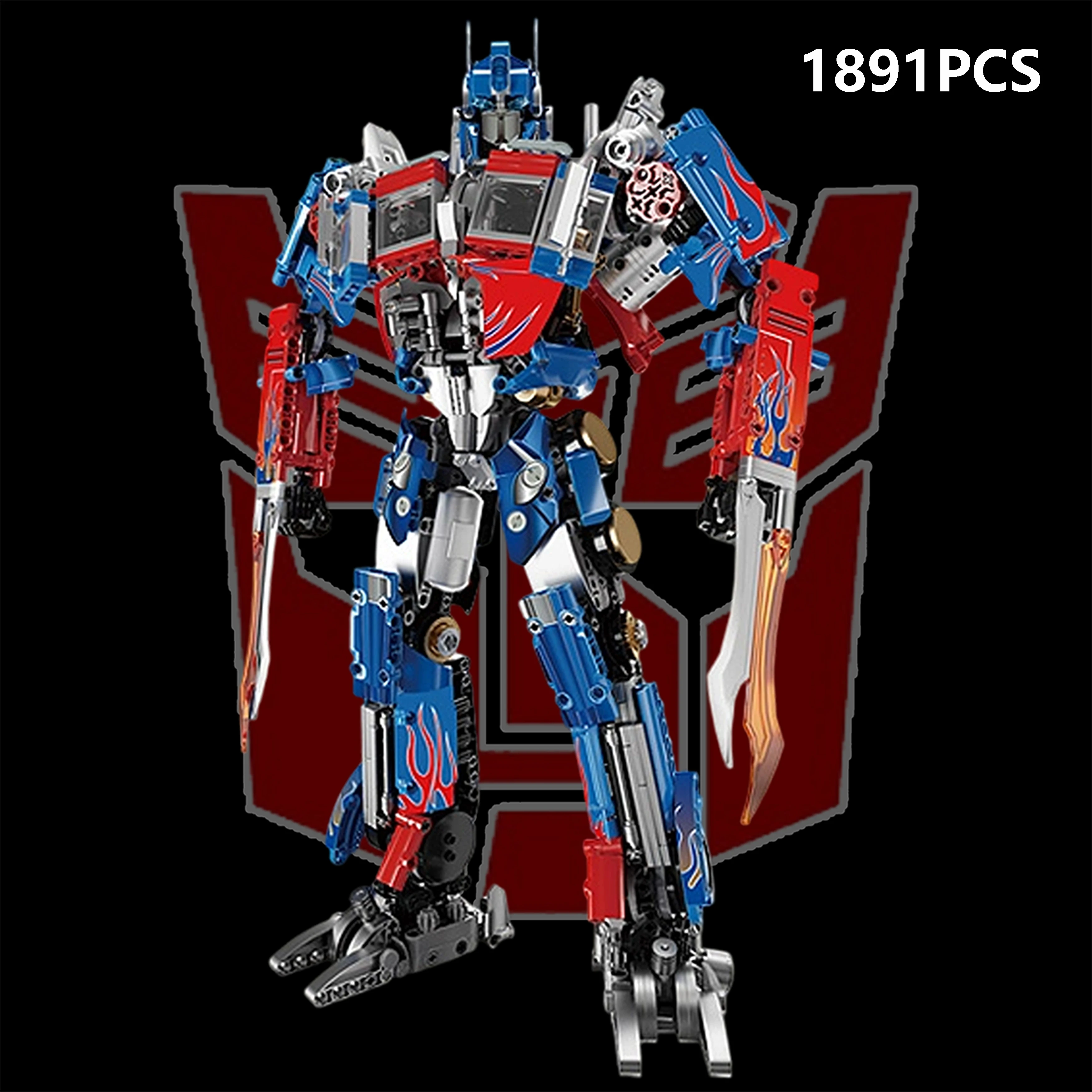 1891 Uds. Película Hero Optimus Prime Robot figura de acción MOC modelo de bloques de construcción DIY juguete para adultos niños regalo regalos de navidad