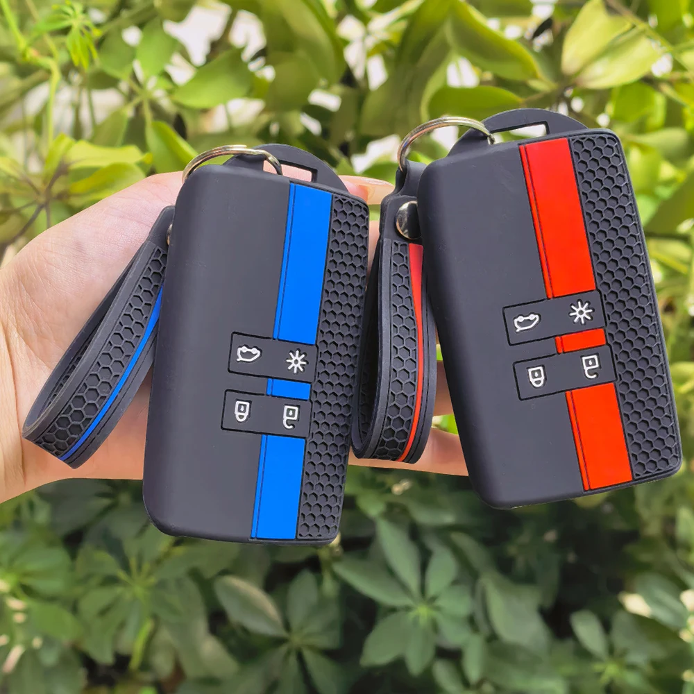 Car Key Case For Renault Koleos Kadjar Captur Megane Talisman Espace Clio Zoe Scenic 4 Arkana Dacia Sandero Keychain Holder Fob