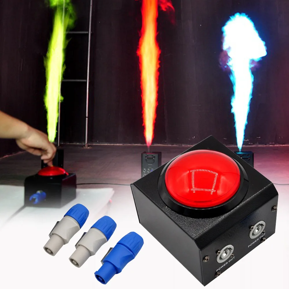 FX Red Button Controller Power Console Co2 Jet Column Electric Bar Blizzard Confetti Machine Controller Stage Fire Switch DJ