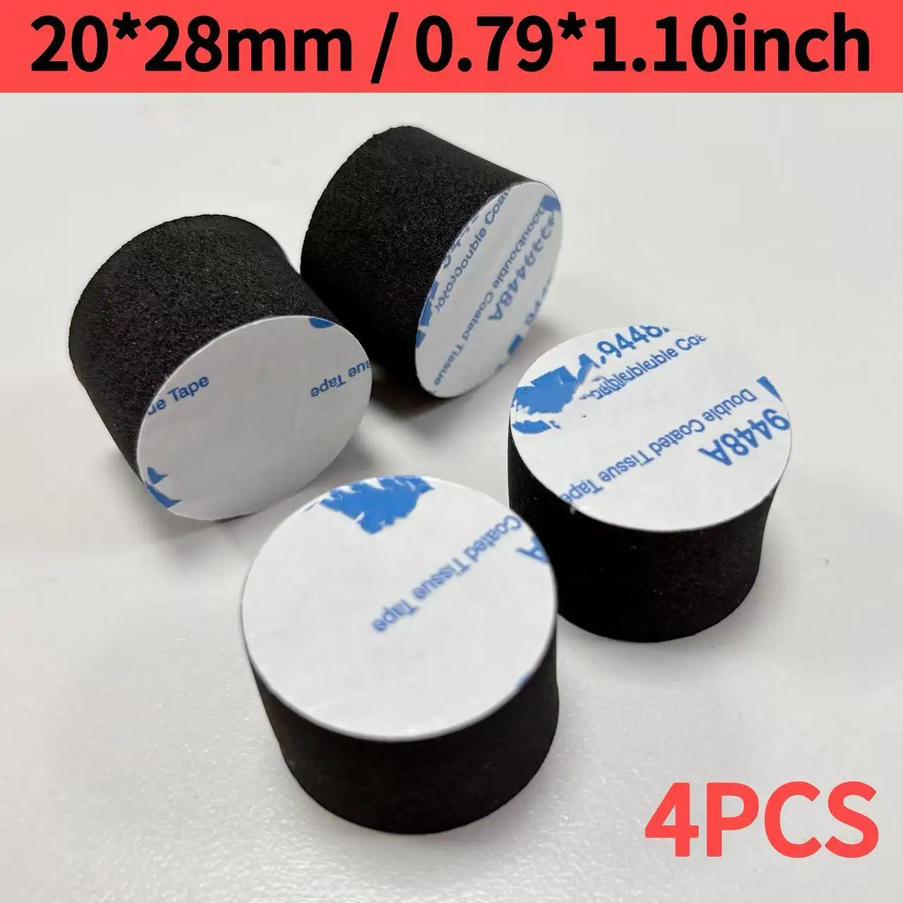 4PCS Replacement Electric Drum Trigger Sponge Foam Cone With Adhesive Percussion Instrument Parts 28x20mm