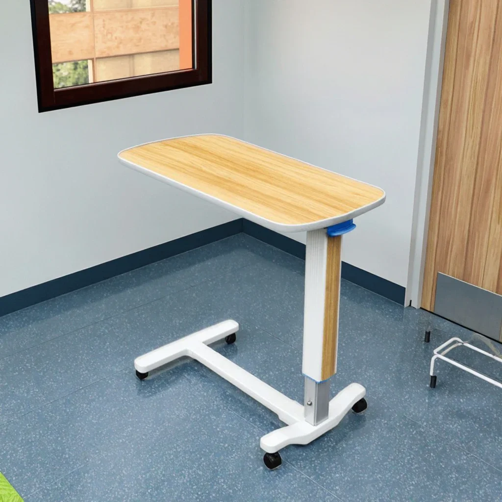 Mesa de Comedor Móvil para Pacientes, de Metal Moderno y Alta Calidad, para Uso en Hospitales y Dormitorios, 2026