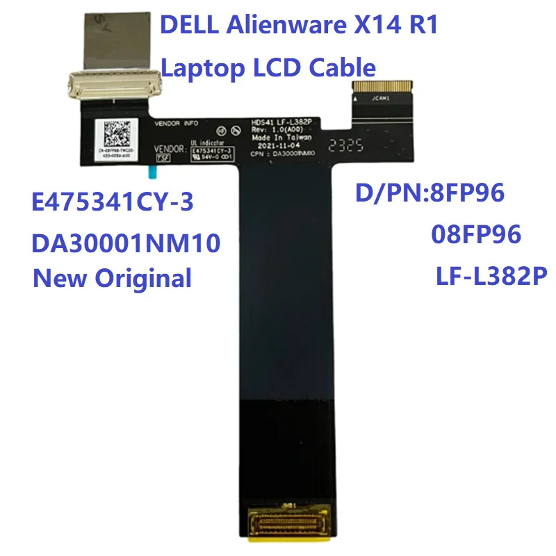 8FP96 Laptop LCD Display Cable For DELL For Alienware X14 R1