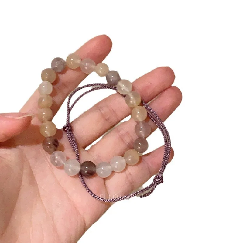 

Vintage Natural Jade Layered Bracelets for Women Chinese Style Minimalist Versatile Beaded Jewelry Gifts