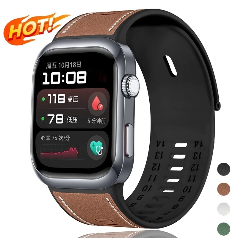 Correa de repuesto de cuero y silicona para Huawei Watch D2, correa de repuesto para reloj inteligente Huawei Watch D 2