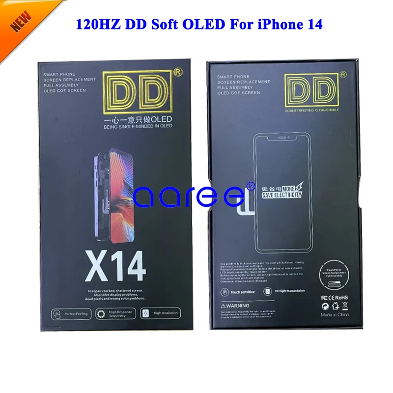 120HZ DD Soft OLED LCD Display For iPhone 14 LCD Display For iPhone 14 Display LCD Screen Touch Digitizer Assembly