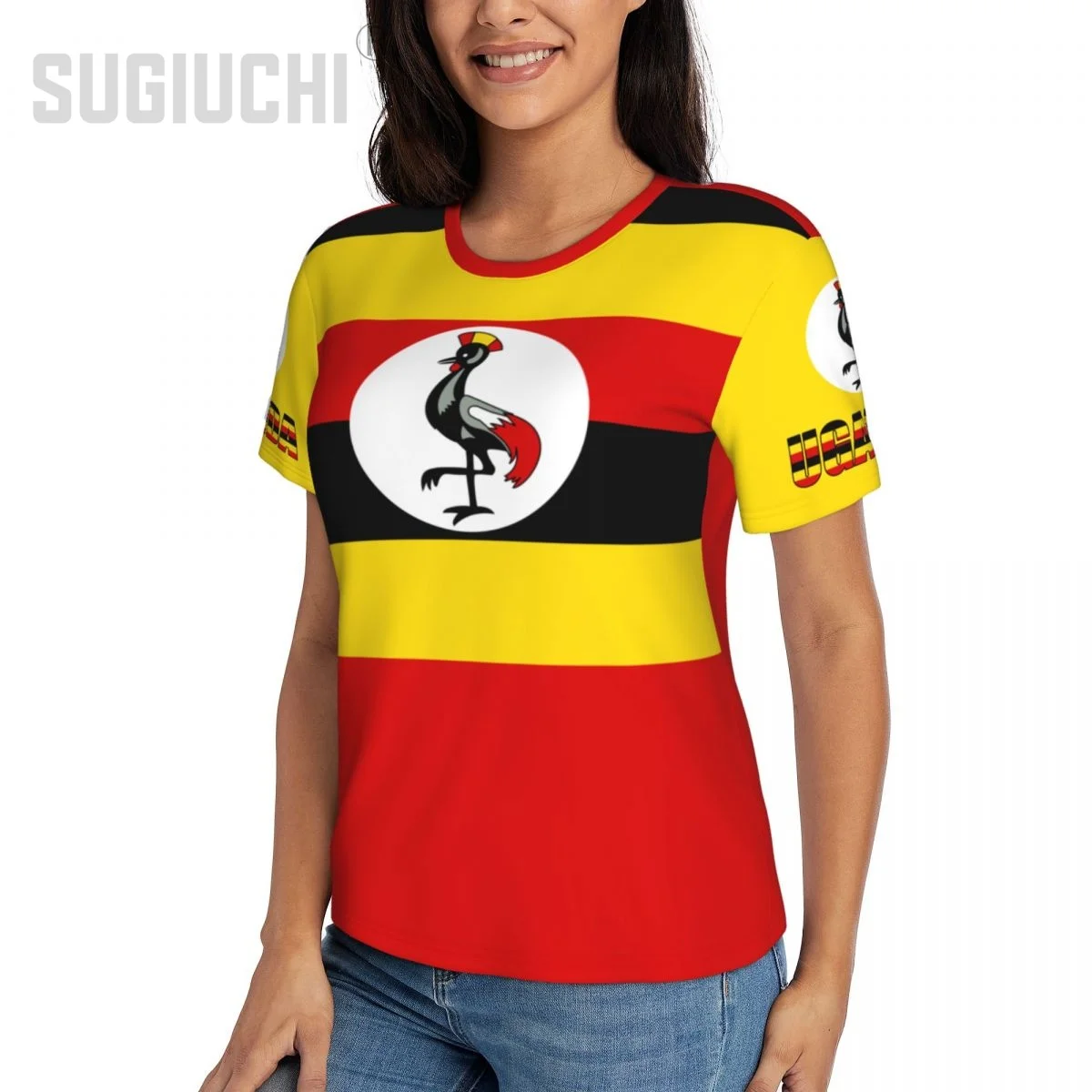 Unisex Nation T-shirt Uganda Flag Ugandans T-shirts jersey For Men Women Soccer Football Fans Gifts Custom clothes tee