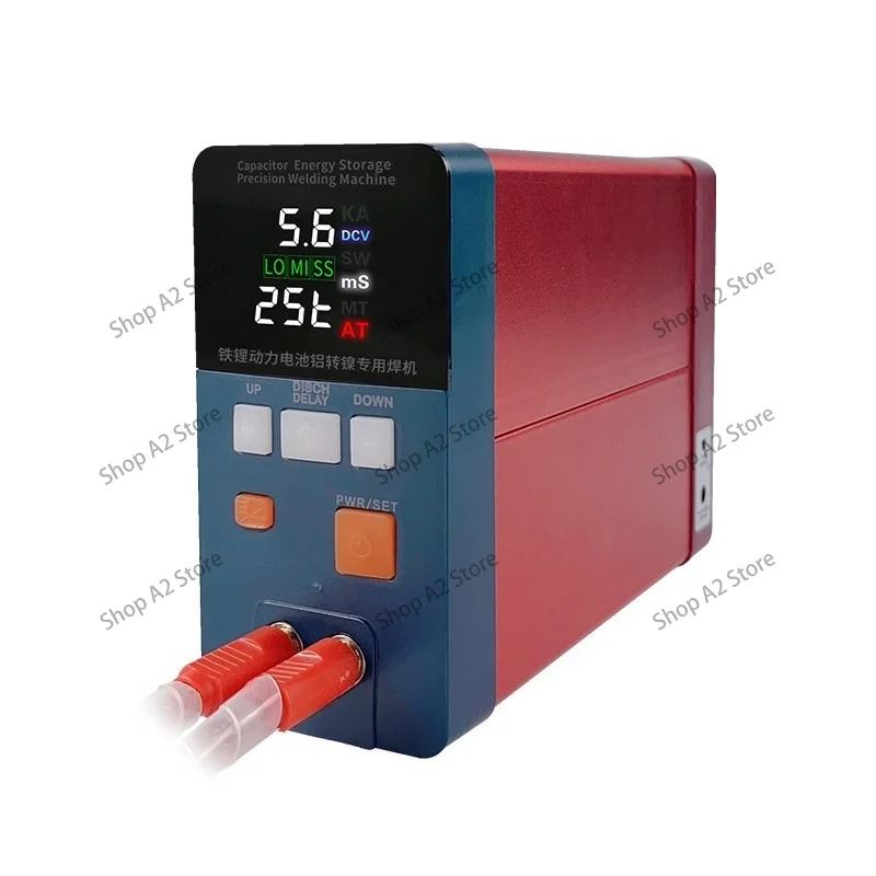 801H Handheld Battery Spot Welder, 3500A Pulse Capacitor Energy Storage Welding Machine for Al-Nickel Welding