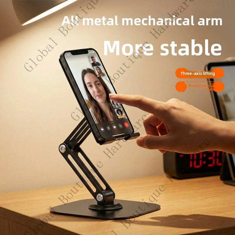 Rotatable Foldable Desktop Stand Multi-angle Bracket Phone Tablet Live Streaming