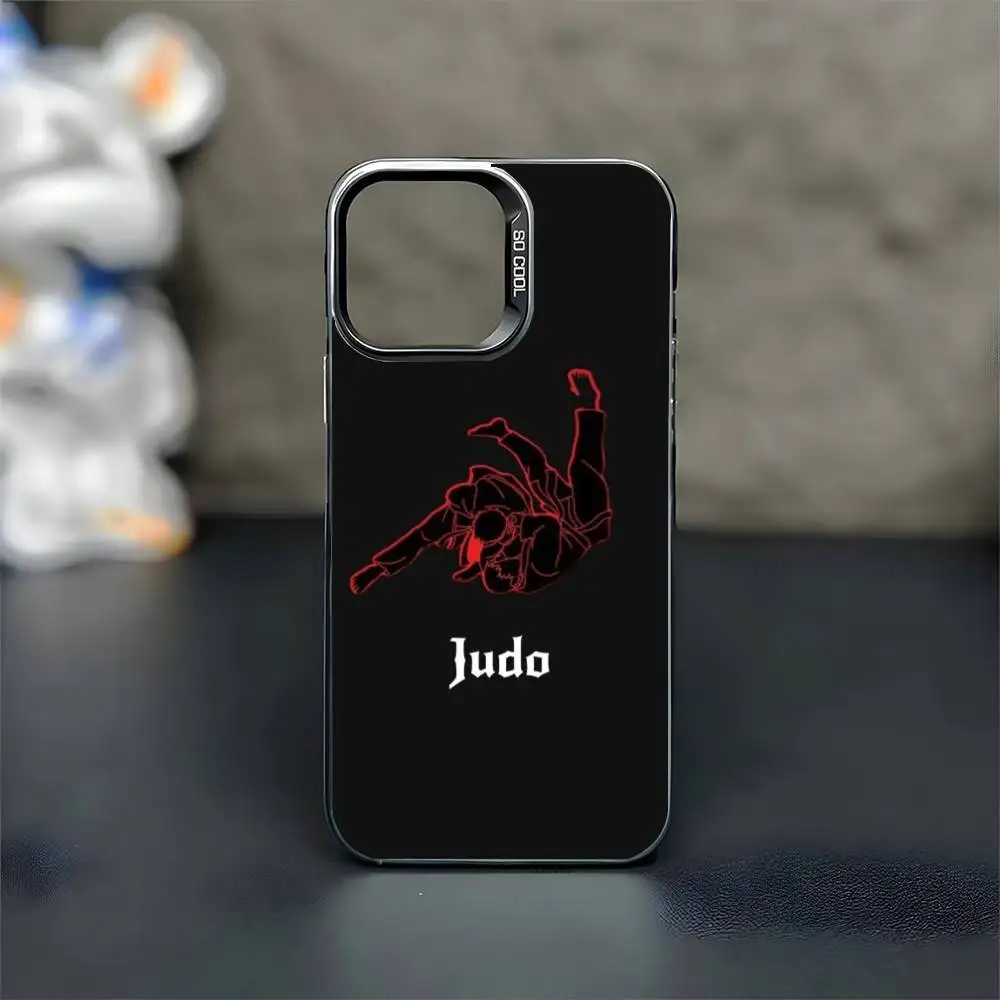 BJJ brasileño Jiu Jitsu OSS funda de teléfono para iPhone17,16,15,14,13,12,11 Plus,Pro Max negro mate cubierta a prueba de golpes