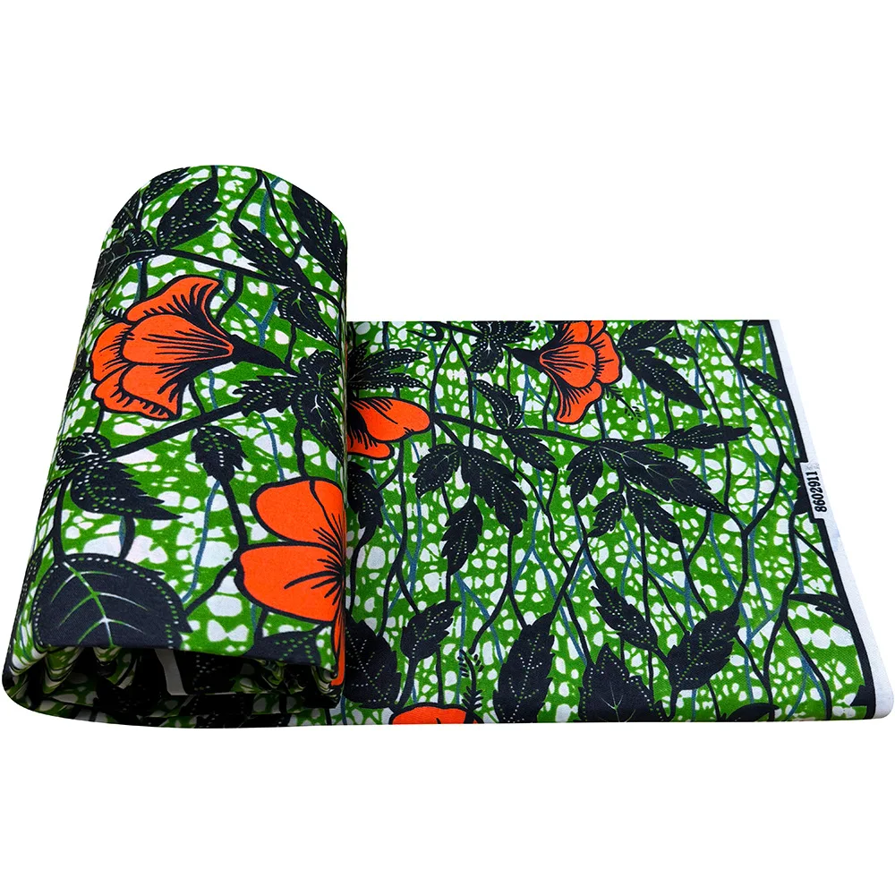 Wholesale African Ankara Print Fabric Dutch Wax 100 Polyester Garment Material view 2