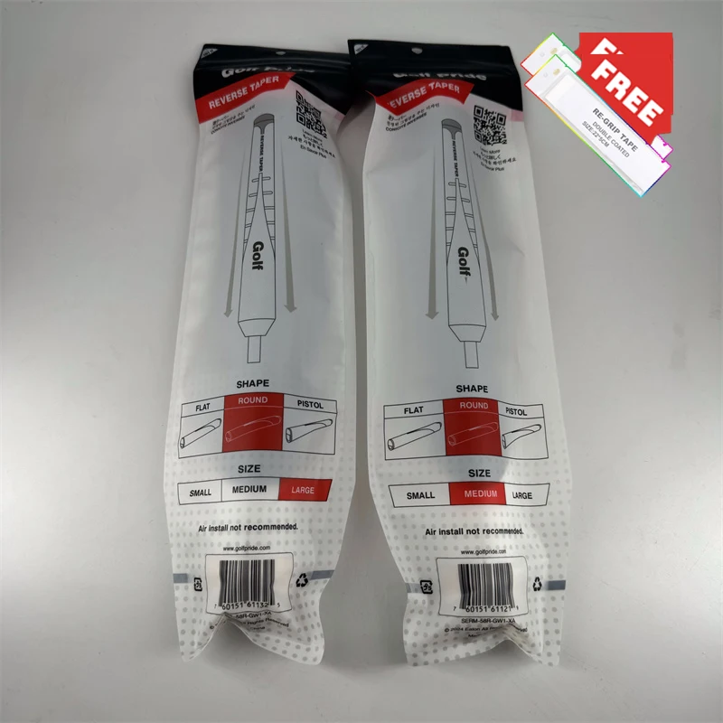 Cinta gratis 1/5 Uds RESEVER TAPER Series palos de Golf redondos empuñaduras grande PU Putter mango de goma medio Golf Putter Kit de empuñaduras Golf 5