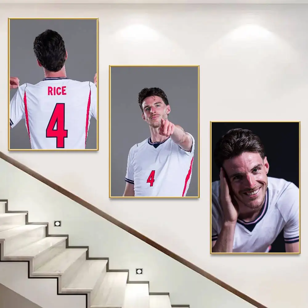 D-Declan Rice 4 Waterproof Self-adhesive HD Poster Wall Sticker Home Decor Gift