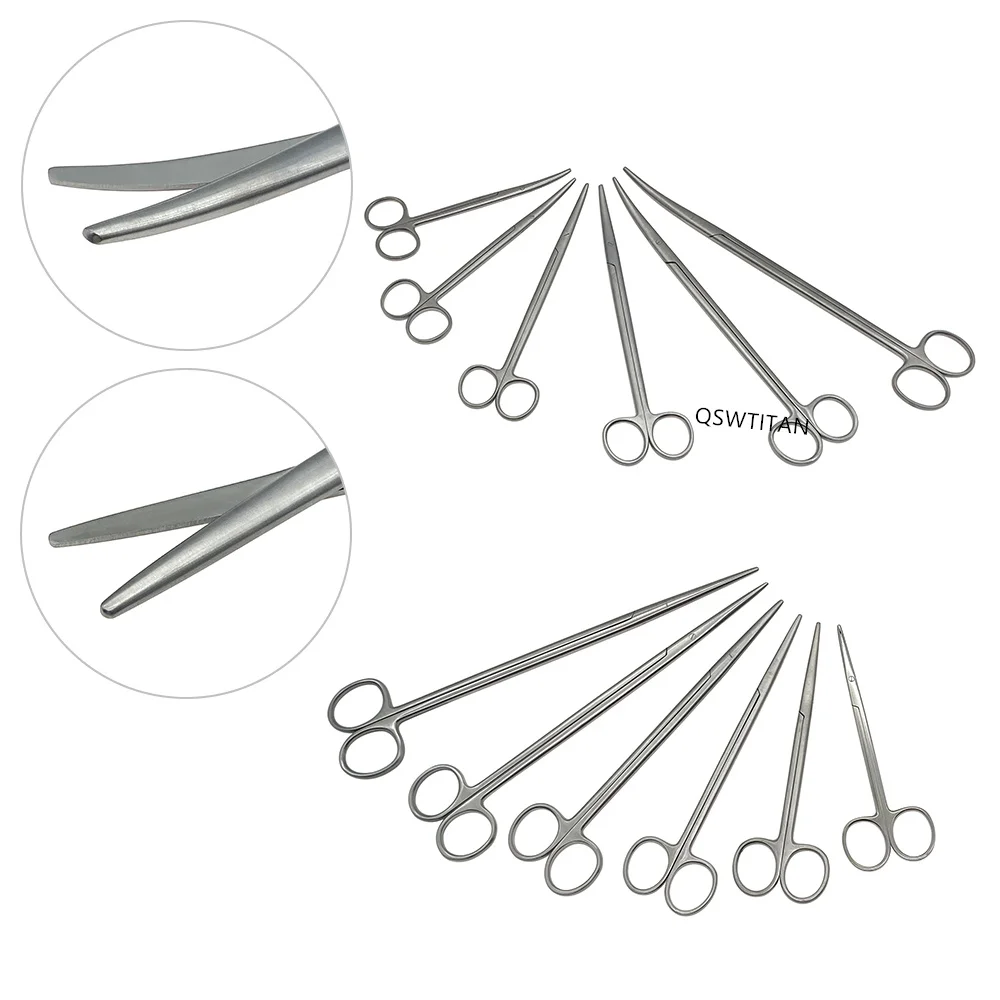 ODancing-Ciseaux Chirurgicaux en Acier Inoxydable, Double Outil Lgiide, 14/25cm, Outil de Suppression de Suture