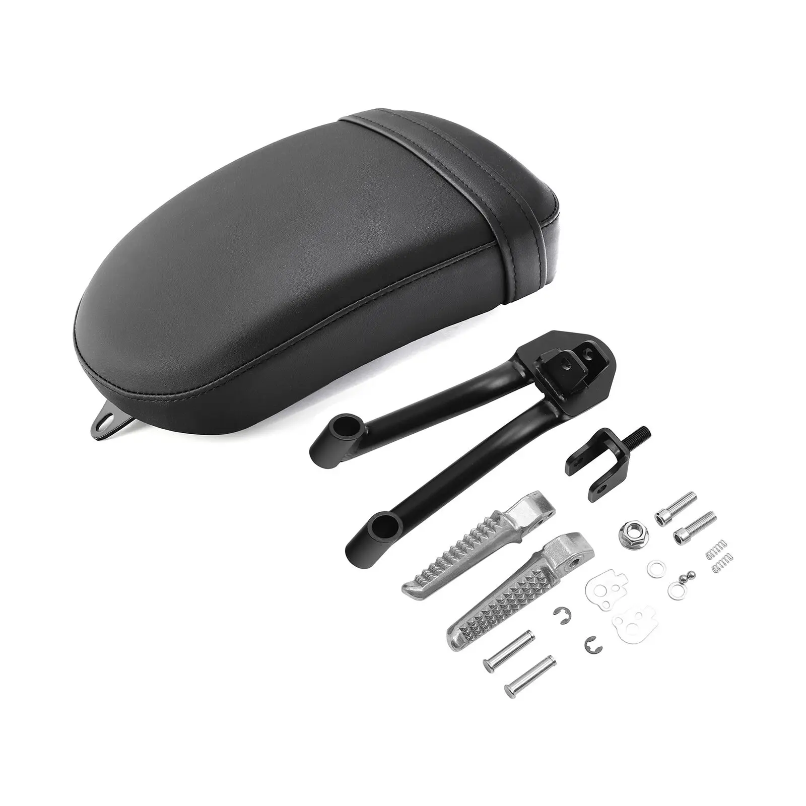 

Motorcycle Passenger Seat Pillion Cushion Foot Pegs For Honda Rebel CMX300 CMX500 2017-2020
