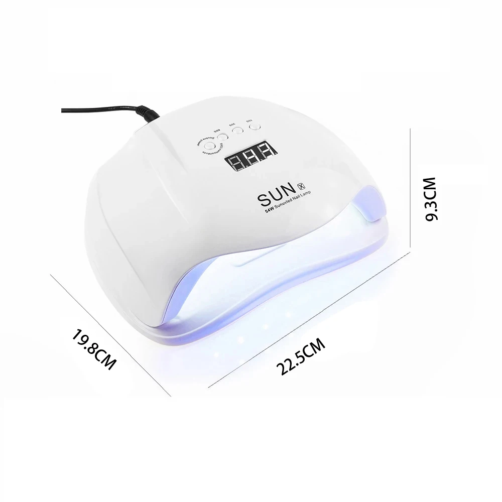 مصباح أظافر LED ، مجفف أظافر احترافي ، شاشة عرض LED ، علاج طلاء أظافر جل ، مصباح تجفيف ، أداة تجميل الأظافر ، معدات الصالونات