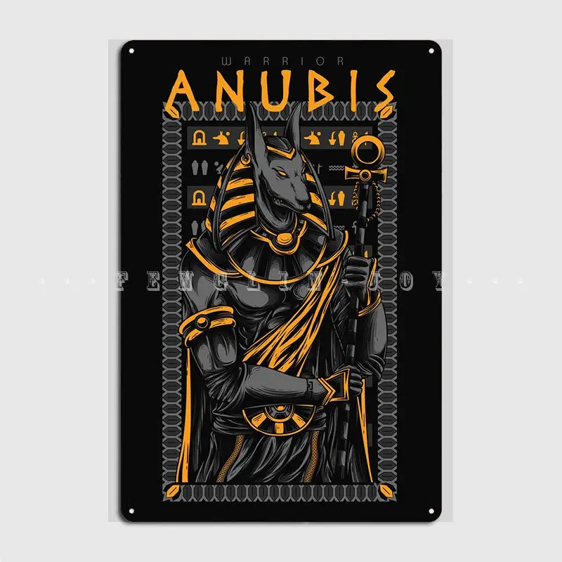 Anubis Warrior Metal Sign Plates Kitchen Cinema Kitchen Create Tin Sign Poster