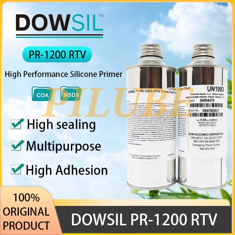 DOWSIL PR-1200 RTV Prime Coat Прозрачный высокопроизводительный силиконовый герметик для прочного склеивания различных применений Оригинальный продукт