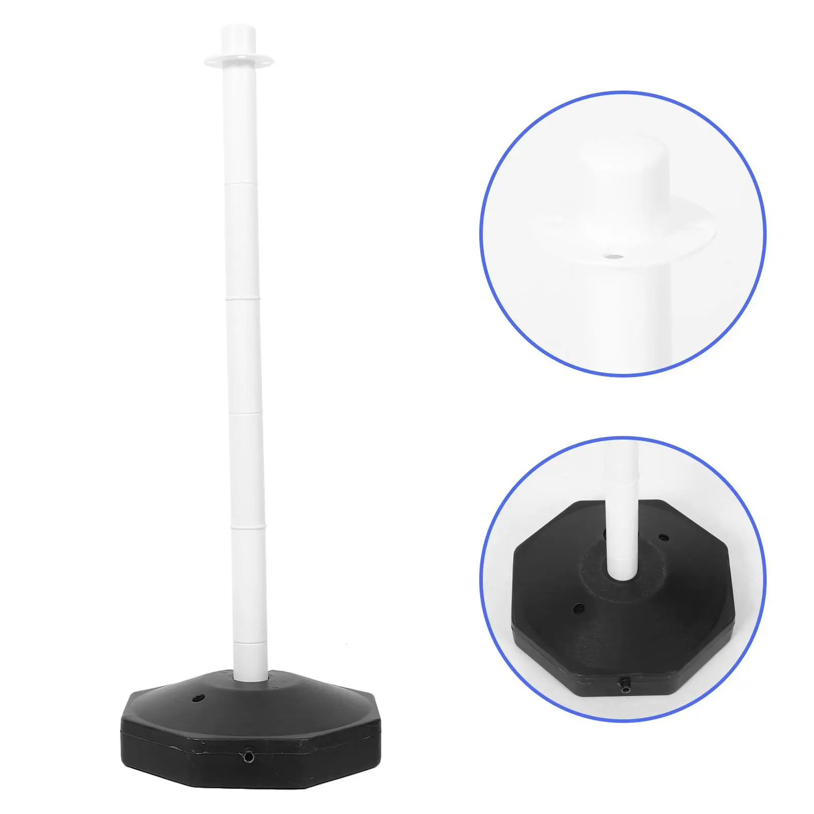 เติมฐานคําเตือนโพสต์คอลัมน์กรวย Driveway GUARD คิว Barrier Traffic Delineator กรวยความปลอดภัยที่จอดรถโพสต์แยก Pile