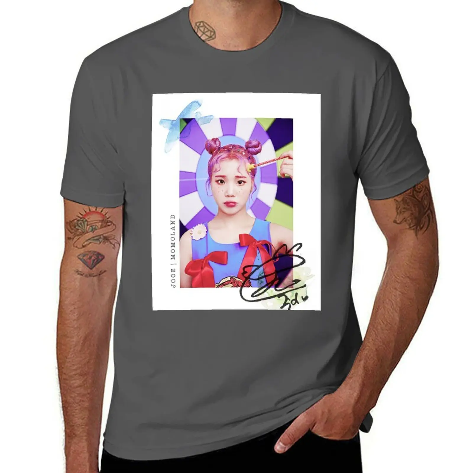 Футболка Jooe Pastel Signature Momoland, базовая повседневная футболка с короткими рукавами