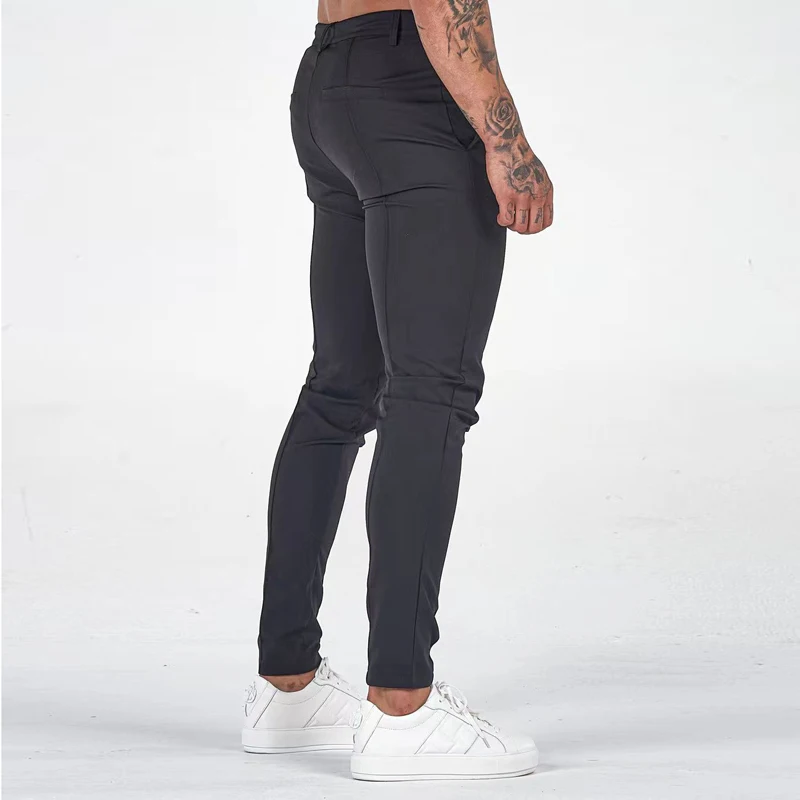 Men Skinny y2k pant Solid Color Classic Trousers Casual Daily For Office Parties Male Cowboy sweatpants