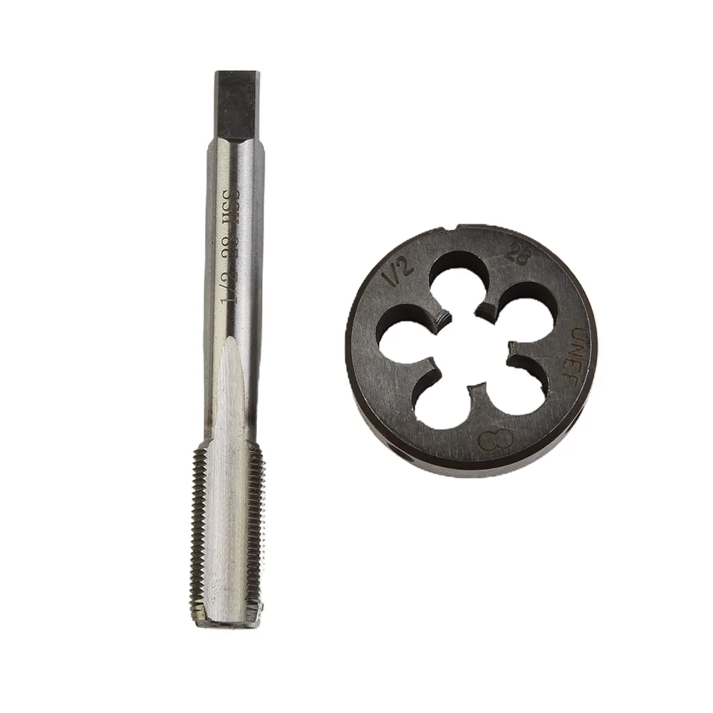 1/2-28 Tap + Die 2* 2pc 2x Kit Right TPI 1/2x28 28 TPI (Thread-Per-Inch) UNEF Tool 1/2\