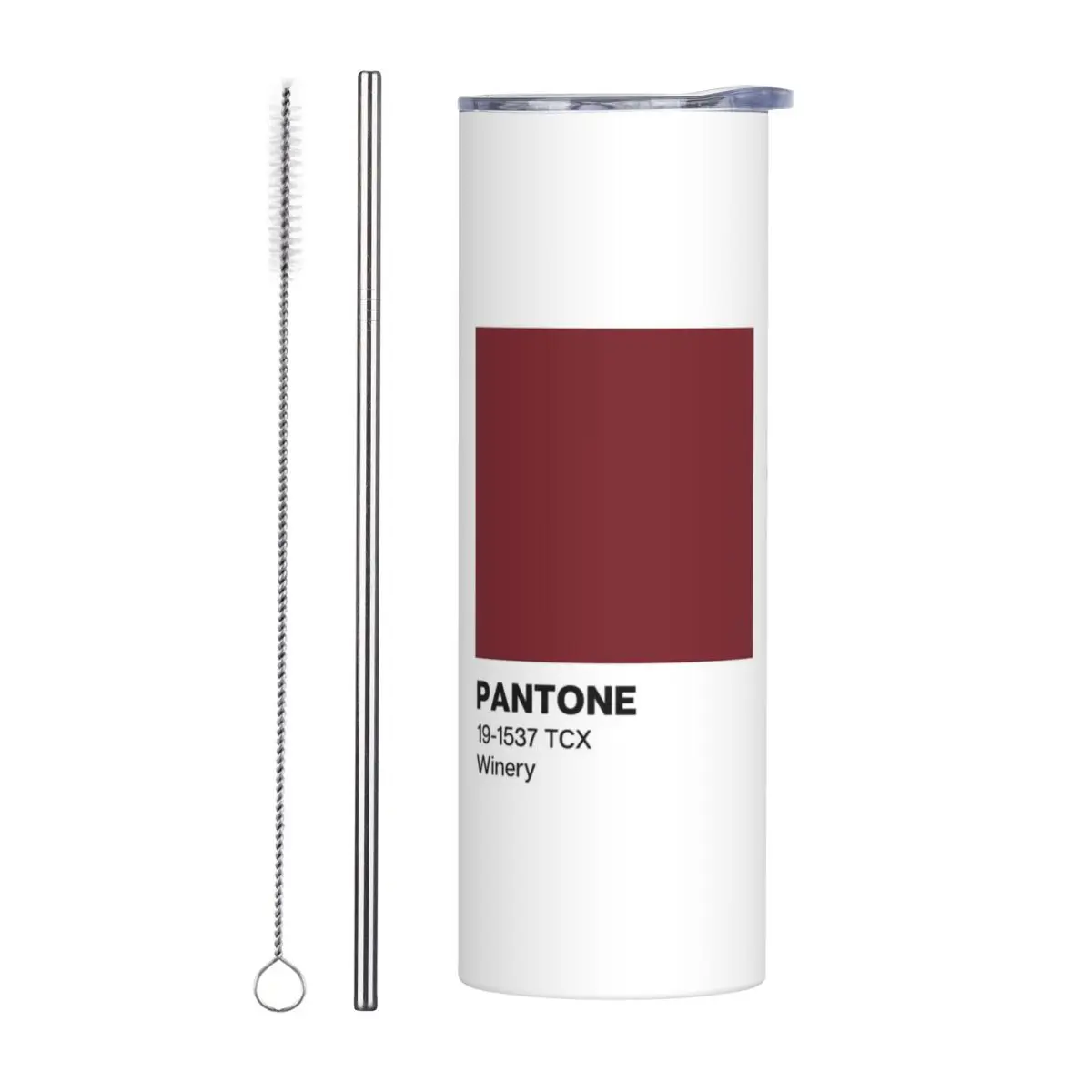 Pantone Winery Stainless Steel Tumbler Vacuum Insulated Mug Thermal Cold Bottle Straw With Lid 20oz