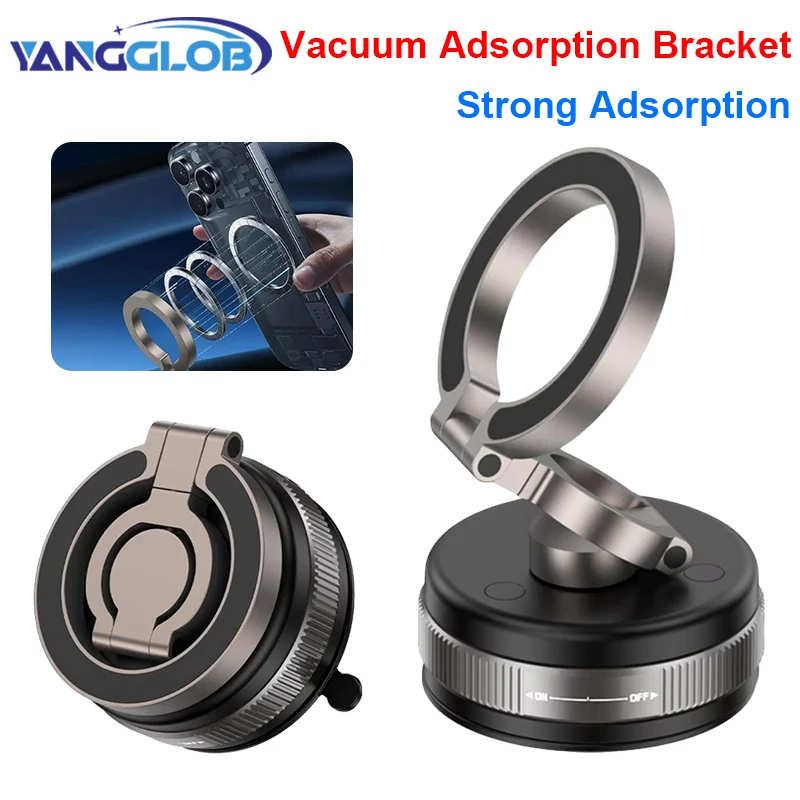 

Для автомобильного держателя телефона Magsafe на присоске 360° ° Вращающееся складное магнитное крепление для телефона