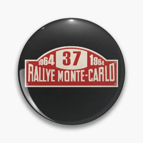 Rallye Monte Carlo 1964 Sign  Soft Button Pin Cartoon Badge Decor Cute Collar Lover Lapel Pin Clothes Creative Gift Fashion