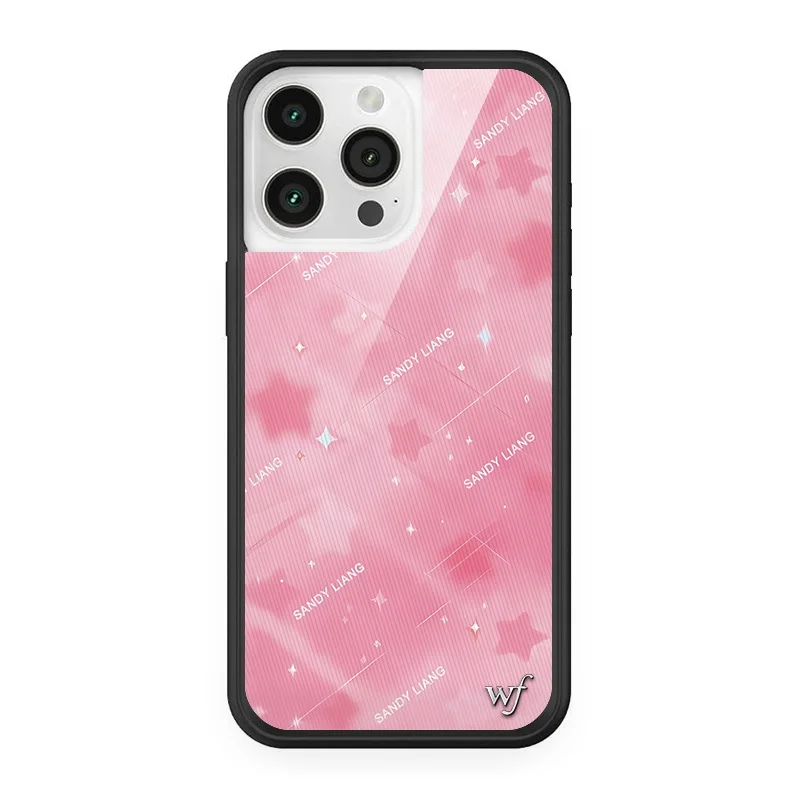 Wildflower Red Meow Colorful Leopard Phone Case for iPhone 17 16 15 14 13 12 Pro Max Plus Starry Plaid WF Soft Edged Back Cover