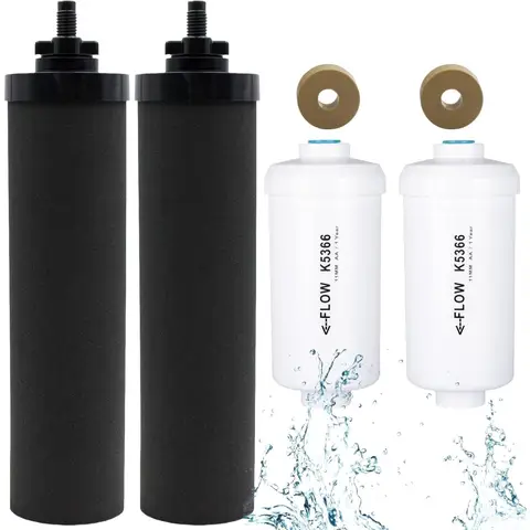 Water Filters Replacement for Berkey, Black Purification Elements for BB9-2 Gravity Filtration System