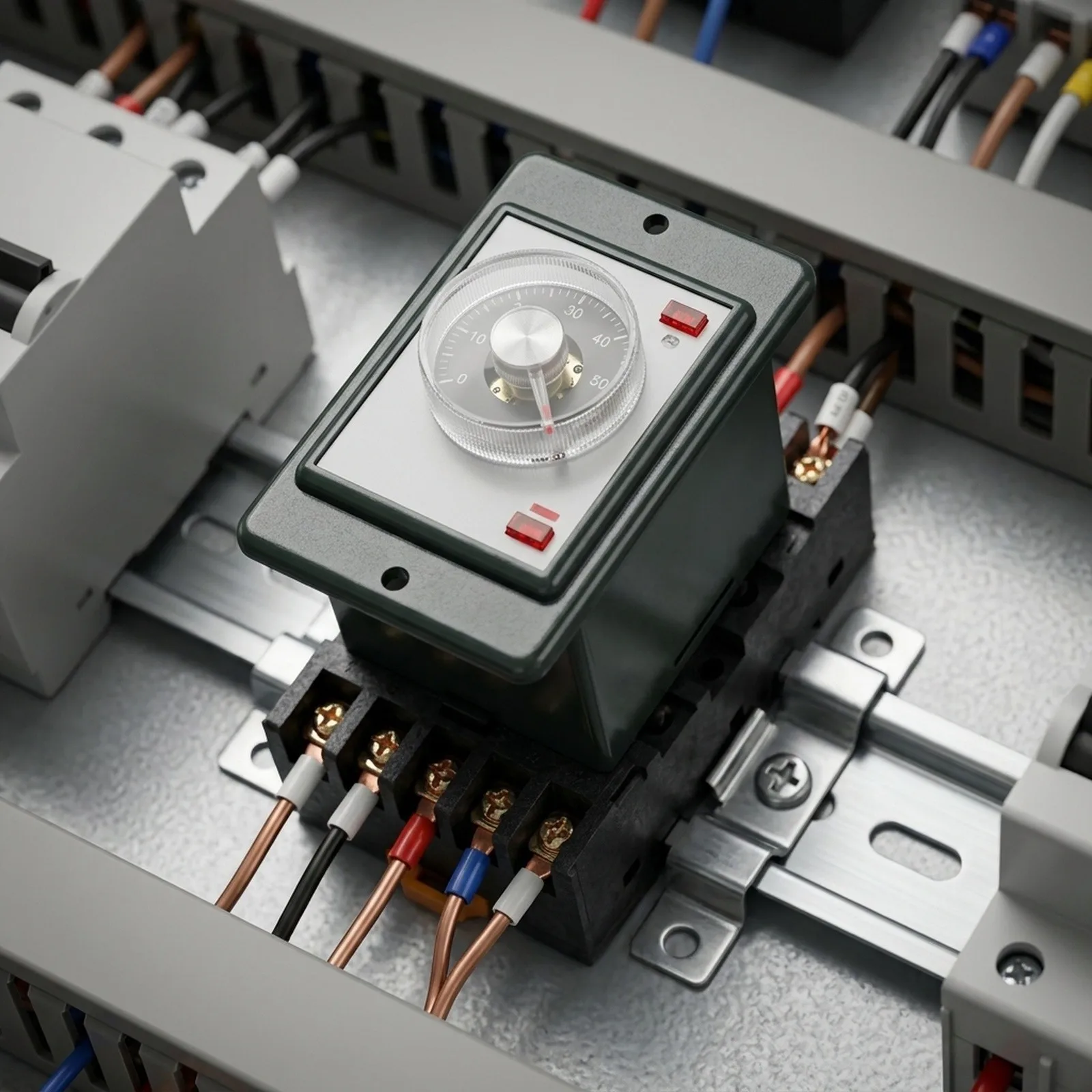Relay AH2Y Model 060 Seconds Power On Delay Timer with Socket Base AC 220V 8 Terminals for Automated Systems