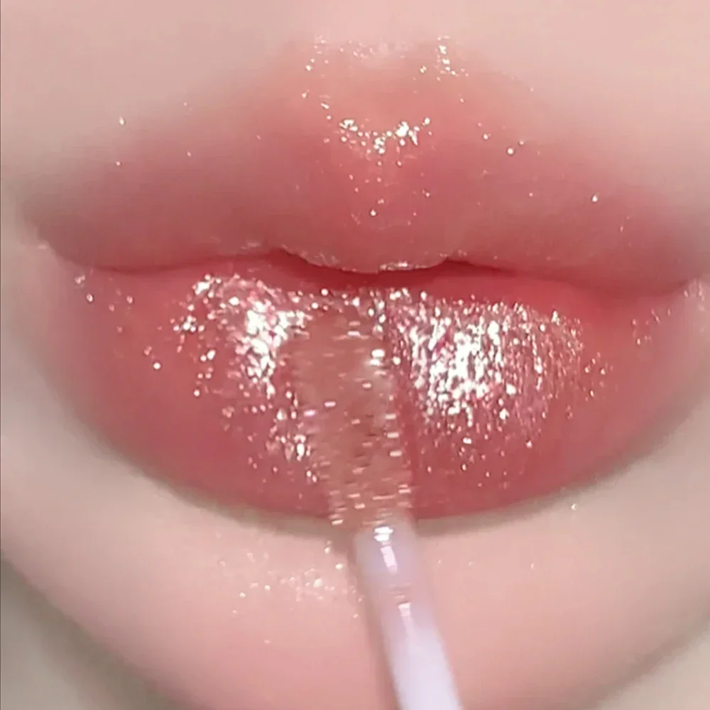 방수 샤이니 젤리 립글레이즈 지속되는 모이스춰 라이징 플럼 핑 글로스 스틱 컵 리퀴드 립스틱 여성 립 메이크업 화장품