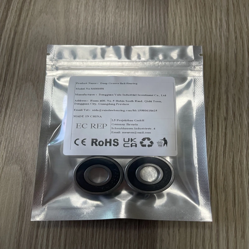 

1/2/4/6/8/10PCS Bicycle Hub Modified Bottom Bracket S6000 2RS Stainless Steel Bearing 10x26x8mm Dustproof Sealed Rubber Cover