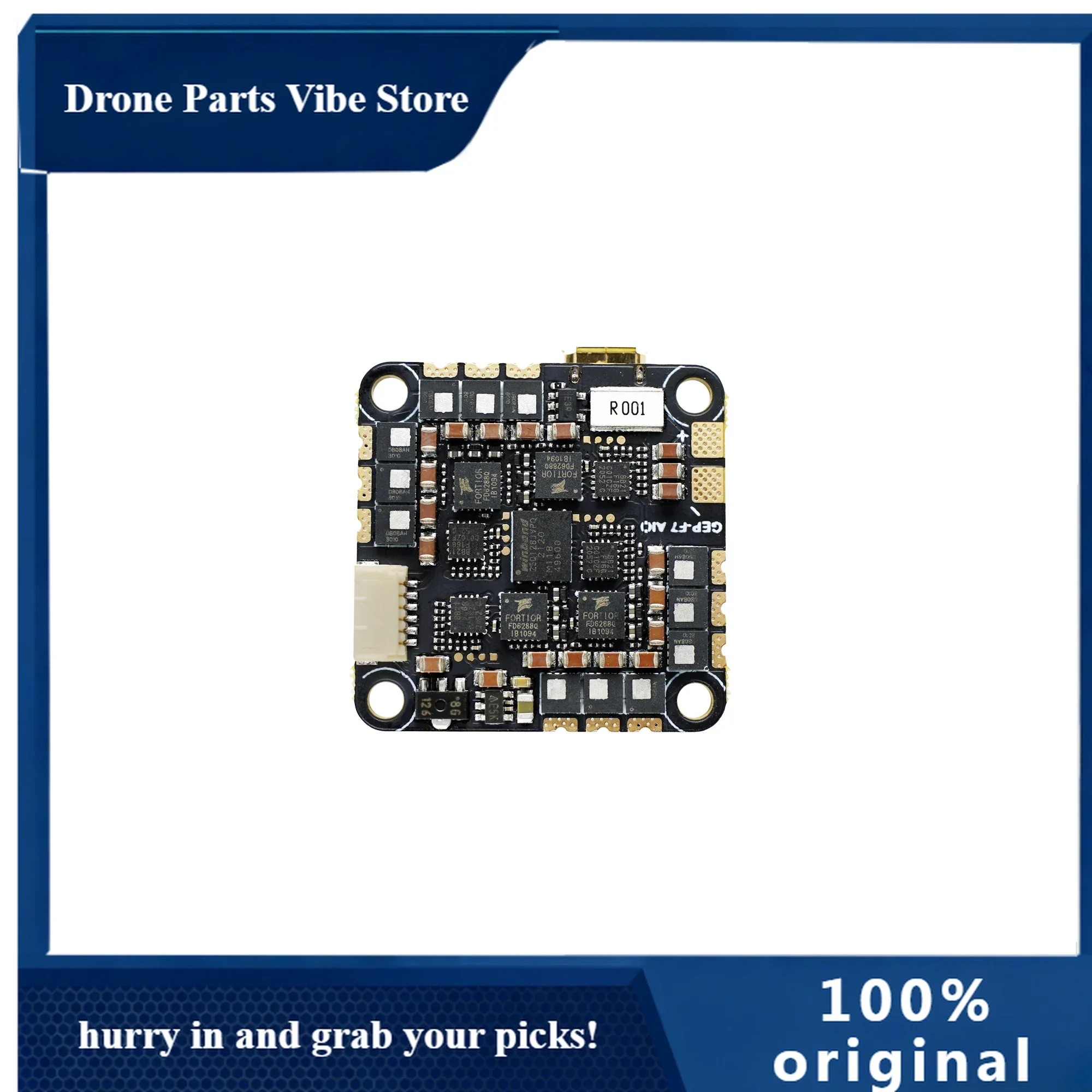 

APGEP-F7-45A AIO FPV Flight Control IMU BMI270 2~6S Through the Machine Flight Control ESC Integrated Model U-AV Accessories