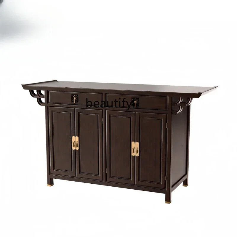 

NQ Новый входной шкаф в китайском стиле, входной стол из массива дерева, простая входная платформа, настольная платформа Ruijing