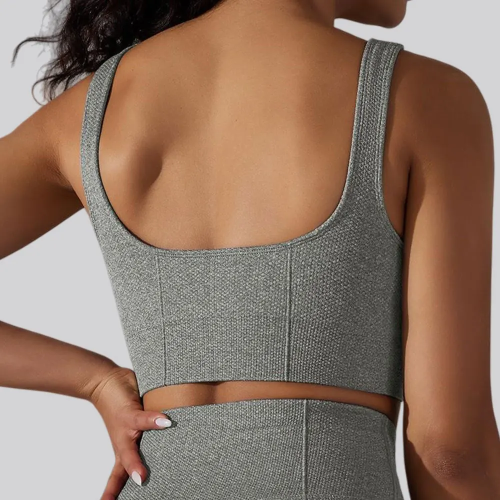 

Women Breathable Sports Vest Bra Seamless Shockproof Sports Top Gym Running Workout Push Up Fitness Yoga Underwear Athletic Wear