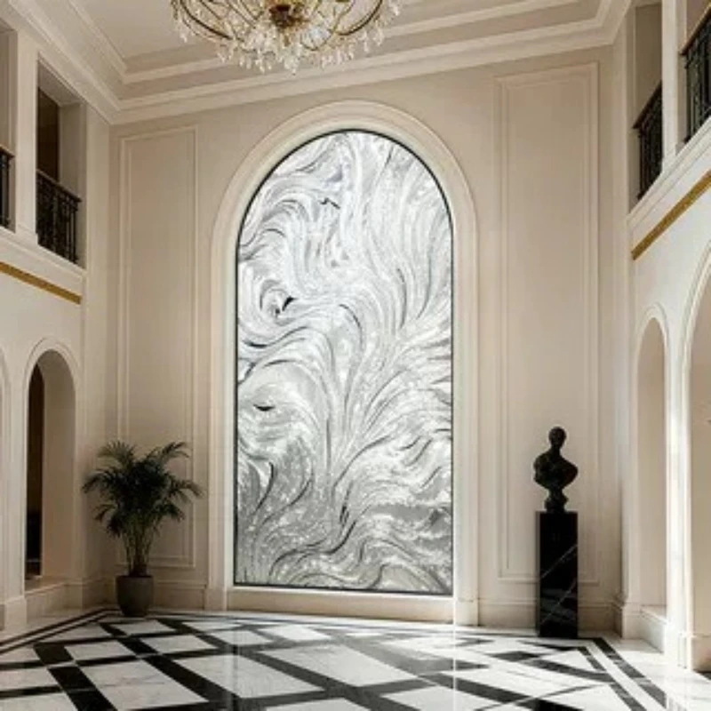 enamel color bedroom screen decoration European light luxury entrance living room partition wall