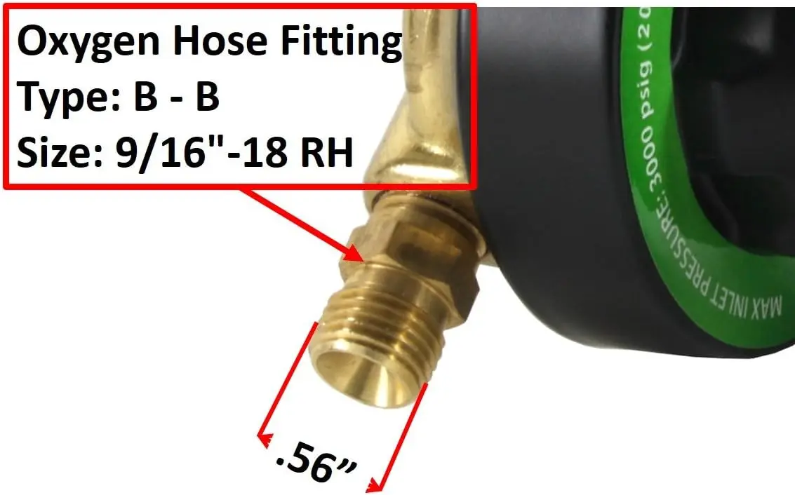 Combinação de reguladores de oxigênio e propano para soldagem e corte de combustível oxi - Série V350
