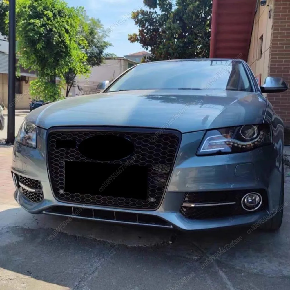 Für Audi A5 S5 B8/8T 2008-2012 Auto Frontgitter Wabengrill Kühlergrill Motorhaube Gitter Renngitter Karosserie-Kit Schwarz 8T0853651