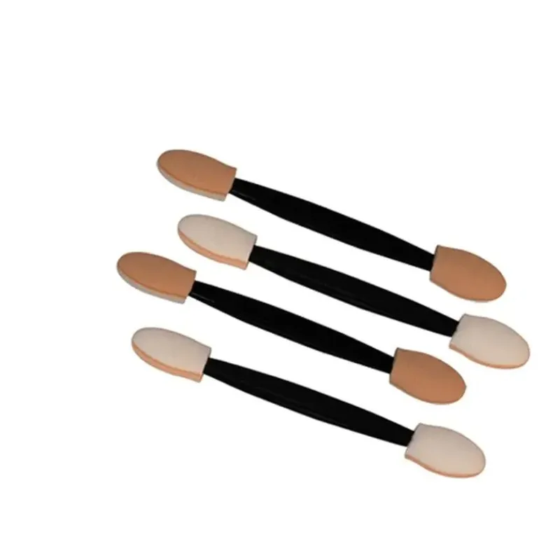 10pcs Eyeshadow Applicator Pro Ended Dual Sided Sponge Make Up Supplies Portable Eye Shadow Brushes Nail Mirror Powder Brush