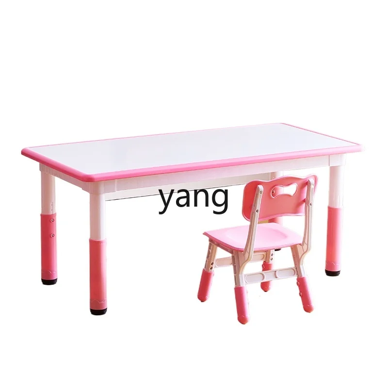 

CX Kindergarten Tables and Chairs Children's Adjustable Learning Writing Table Home Graffiti Table