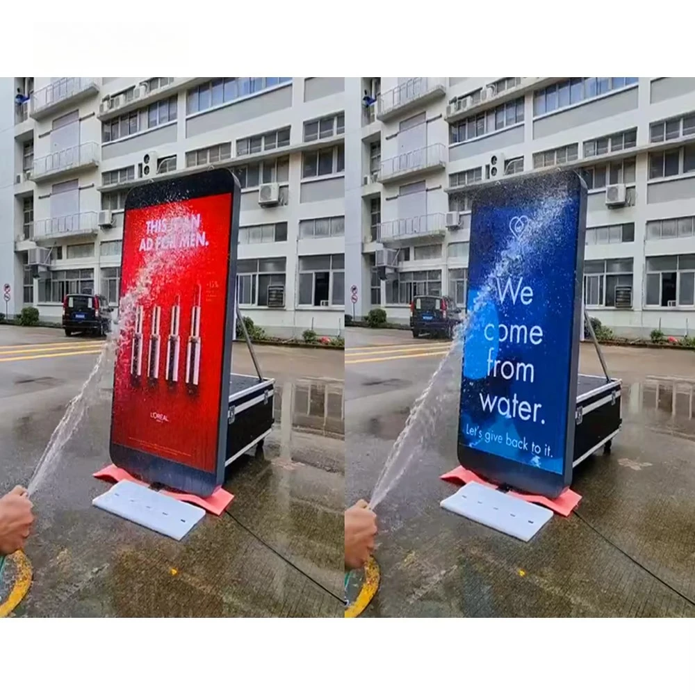 

Hot selling:Double-faced Smart High Brightness Outdoor Advertising Banners Street Pole Advertising Led Screen